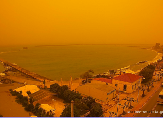 Μεσσηνία και Ηλεία «βάφτηκαν» πορτοκαλί - Απόκοσμες εικόνες από την αφρικανική σκόνη